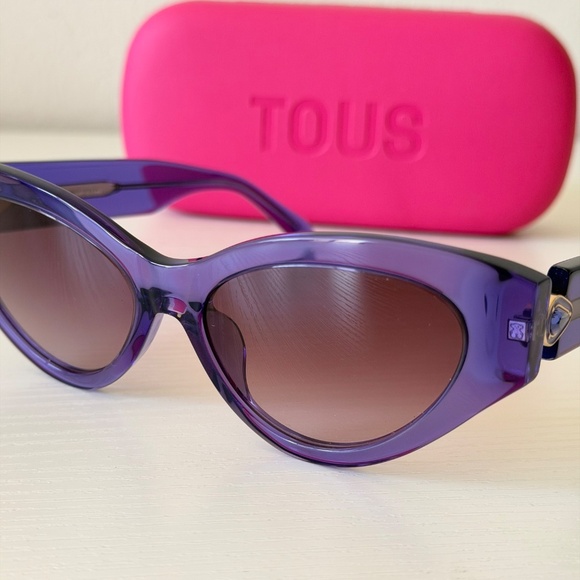 New, Tous Purple Sunglasses, STOB84S 08LA, Authentic main image 10
